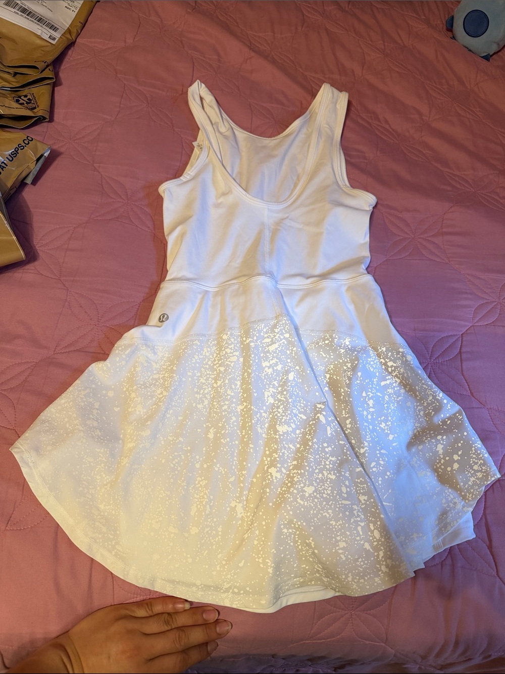 lululemon athletica White Sparkle Tank Dress for Kids